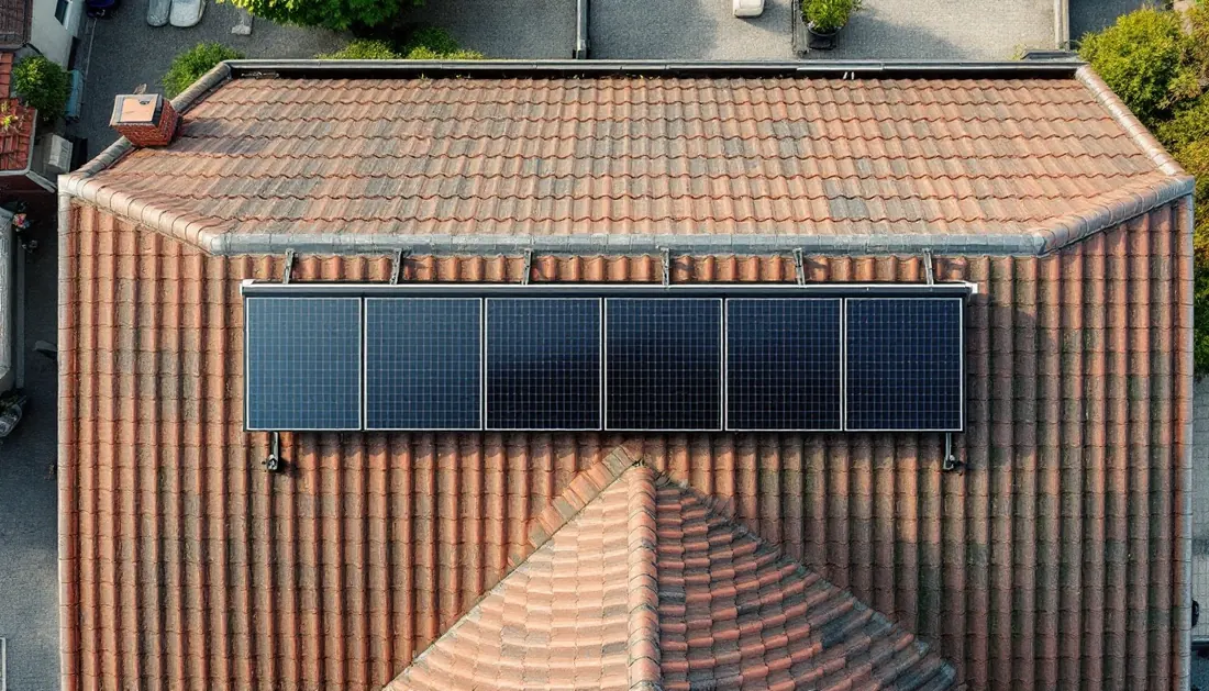 Aantal zonnepanelen op een Nederlands dak